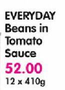 Everyday Beans In Tomato Sauce-12 X 410g