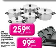 Oli 10 Piece Aluminium Cookware Set-Per Set