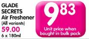 Glade Secrets Air Freshener(All variants)-180ml
