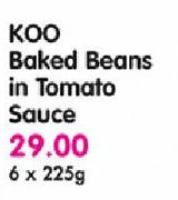 Koo Baked Beans In Tomato Sauce-6 X 225g