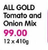All Gold Tomato And Onion Mix-12 X 410g