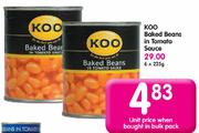 Koo Baked Beans In Tomato Sauce-225g