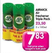 Airwick Air Freshener Triple Pack-180ml Each