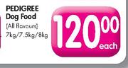  Pedigree Dog Food(All Flavours)-7kg/7.5kg/8kg Each