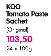 Koo Tomato Paste Sachet(Original)-24X100gm