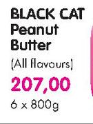 Black Cat Peanut Butter(All Flavours)-6X800gm