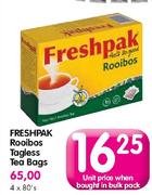 Freshpak Rooibos Tagless Tea Bags-80's