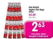 Five Roses Tagless Tea Bags Strips-10's