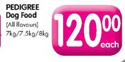 Pedigree Dog Food-7kg/7.5kg/8kg Each