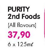 Purity 2nd Foods-6x125ml