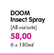 Doom Insect Spray-6x180ml