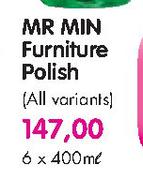 Mr Min Furniture Polish-6x400ml