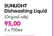 Sunlight Diswashing Liquid-5x750ml