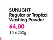 Sunlight Regular Or Tropical Washing Powder-10x250g