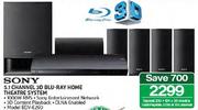 Sony 5.1 Channel 3D Blu-Ray Home Theatre System-BDV-E290