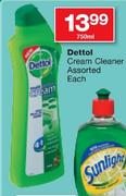 Dettol Cream Cleaner Assorted - 750ml Each