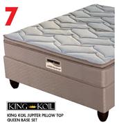 King Koil Jupiter Pillow Top Queen Base Set