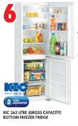 KIC 263ltr Bottom Freezer Fridge