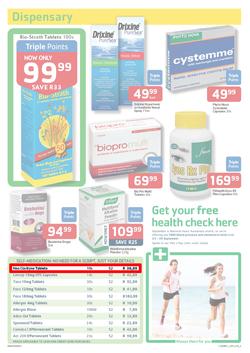 Pick N Pay Pharmacy : Summer Savings On Health (23 Sep - 6 Oct 2013), page 3
