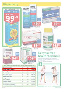 Pick N Pay Pharmacy : Summer Savings On Health (23 Sep - 6 Oct 2013), page 3