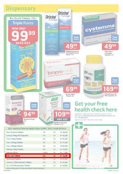Pick N Pay Pharmacy : Summer Savings On Health (23 Sep - 6 Oct 2013), page 3