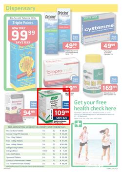Pick N Pay Pharmacy : Summer Savings On Health (23 Sep - 6 Oct 2013), page 3