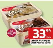 Ola Rich'n Creamy Ice Cream-2L Each