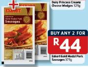 Eskort Gold Medal Pork Sausages-2x375Gm