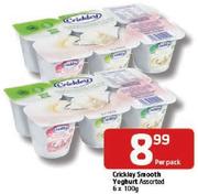 Crickley Smooth Yoghurt-6x100Gm Per Pack