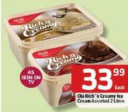 Ola Rich'n Creamy Ice Cream-2L Each