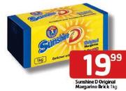 Sunsine D Original Margarine Brick-1Kg