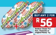 Rainbow Simply Peri Peri, Chakalaka Or Original Polony-2x1Kg