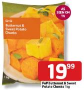 PnP Butternut & Sweet Potato Chunks-1Kg