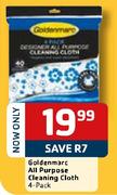 Goldmarc All Purpose Cleaning Cloth-4's pack