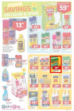 Pick N Pay : Summer Savings On Spring Cleaning (23 Sep - 6 Oct 2013), page 3