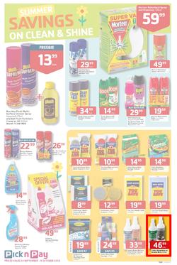 Pick N Pay : Summer Savings On Spring Cleaning (23 Sep - 6 Oct 2013), page 3