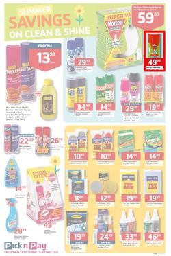 Pick N Pay : Summer Savings On Spring Cleaning (23 Sep - 6 Oct 2013), page 3
