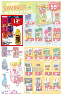 Pick N Pay : Summer Savings On Spring Cleaning (23 Sep - 6 Oct 2013), page 3