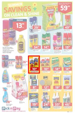 Pick N Pay : Summer Savings On Spring Cleaning (23 Sep - 6 Oct 2013), page 3