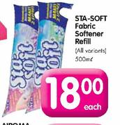 Sta-Soft Fabric Softener Refill(All Variants)-500ml Each