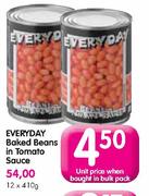 Everyday Baked Beans In Tomato Sauce-410g Each