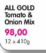  All Gold Tomato & Onion Mix-12X410g