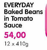 Everyday Baked Beans In Tomato Sauce-12X410g