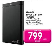 Seagate 2.5" Slim Portable-500GB
