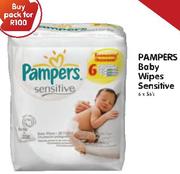 Pampers Baby Wipes Sensitive-6x56's