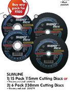 Slimline 15 Pack 115mm Cutting Discs
