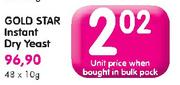 Gold Star Instant Dry Yeast-10g Each