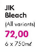 Jik Bleach(All Variants)-6 x 750ml