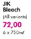 JIK Bleach(All Varients)-6X750ml