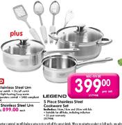 Legend 5 Piece Stainless Steel Cookware Set Each
